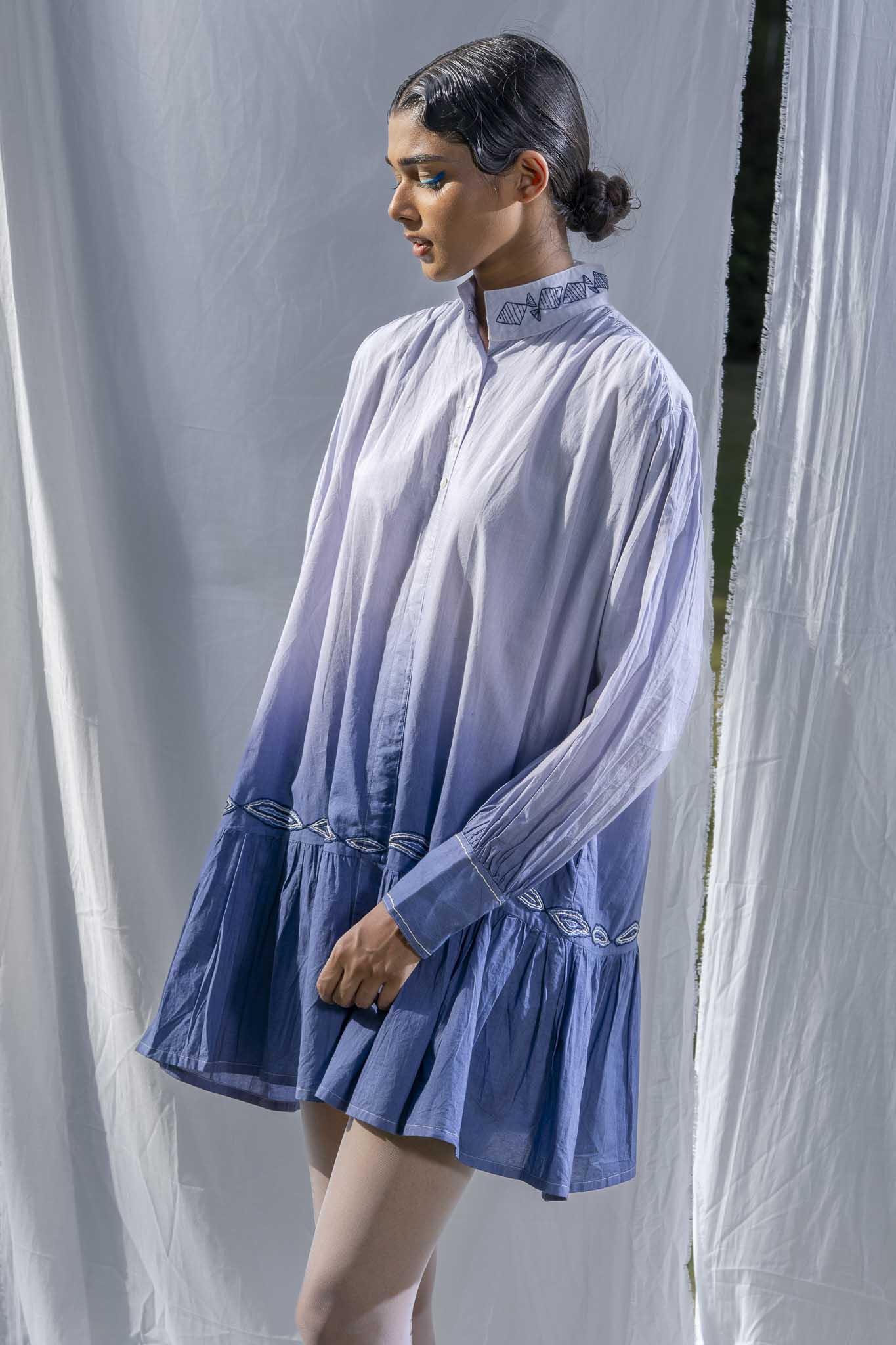 Hazy Wave Ombre Dress