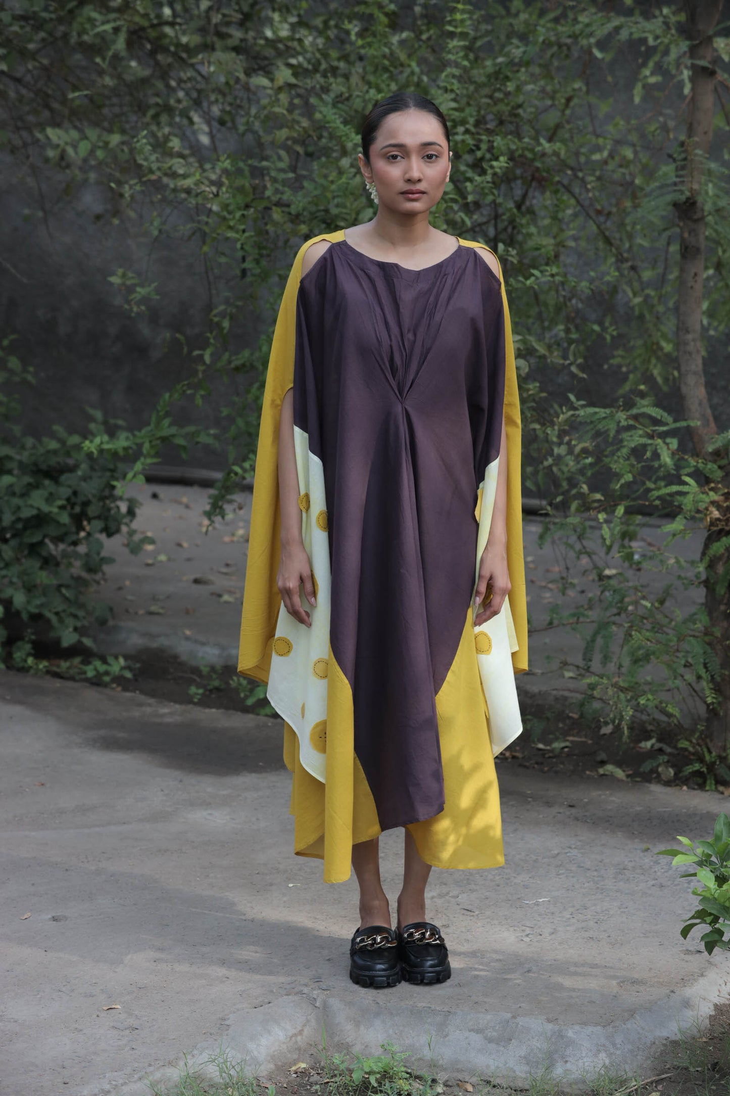 Dawn-Dusk drape dress