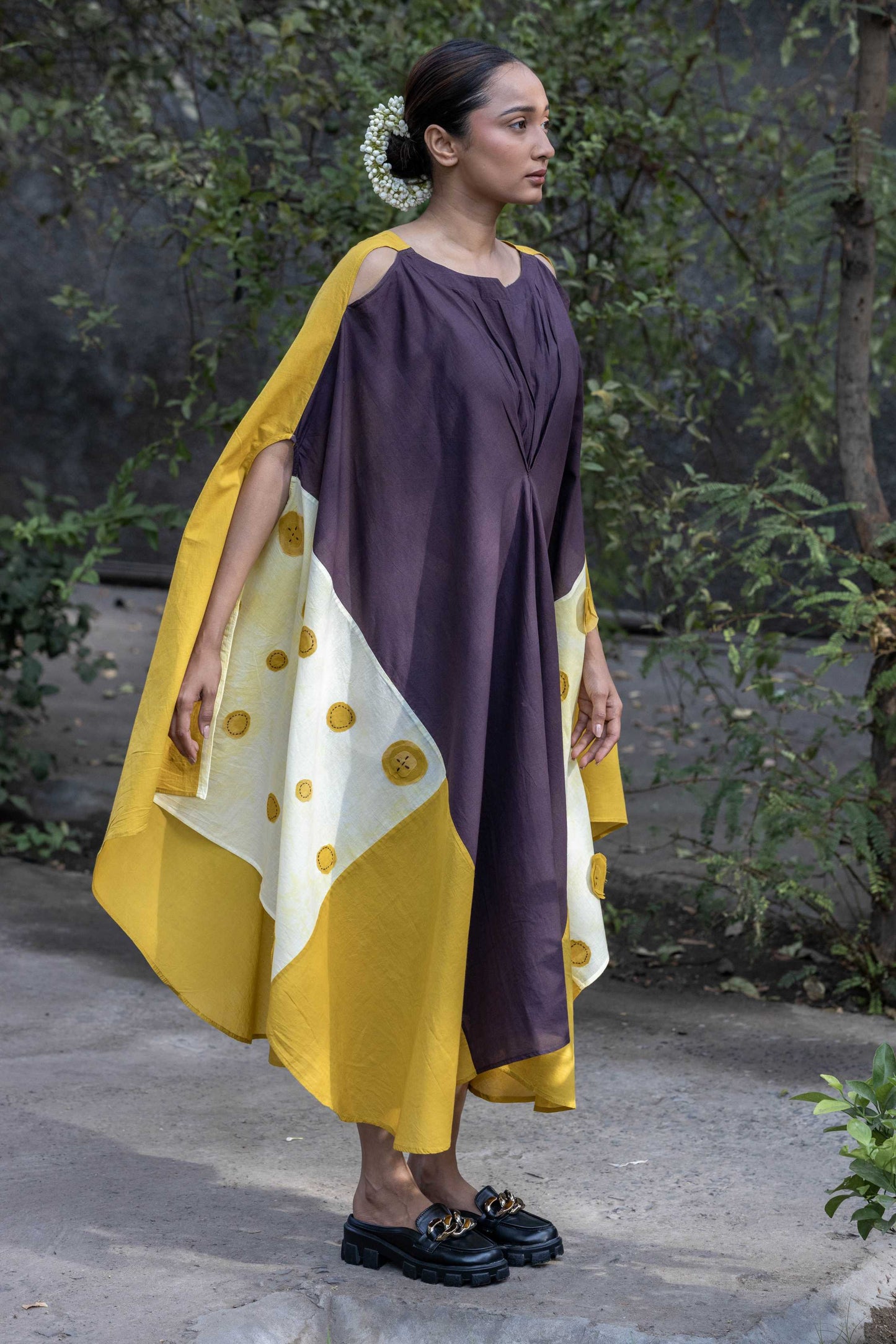 Dawn-Dusk drape dress