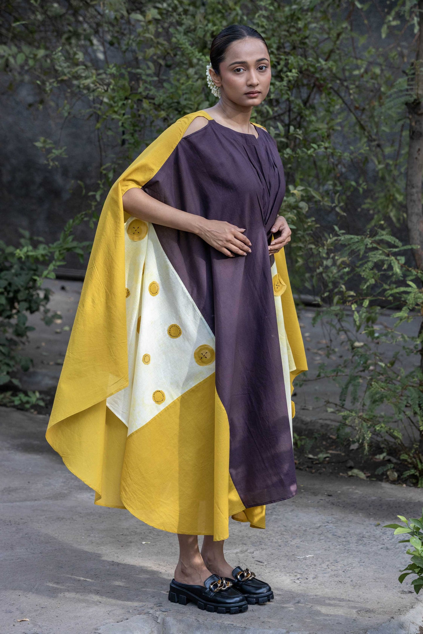 Dawn-Dusk drape dress