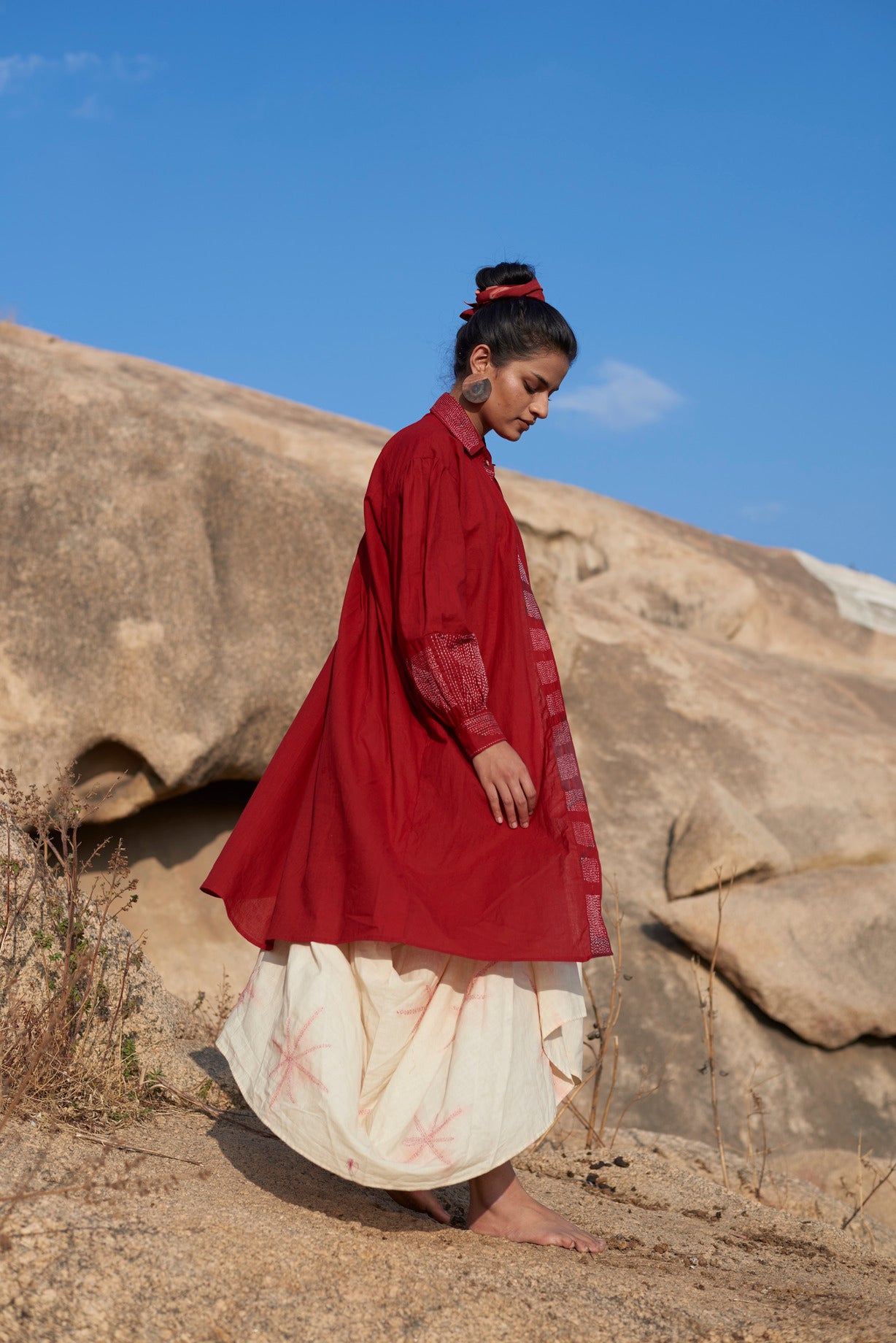 Surkh Drape Dress
