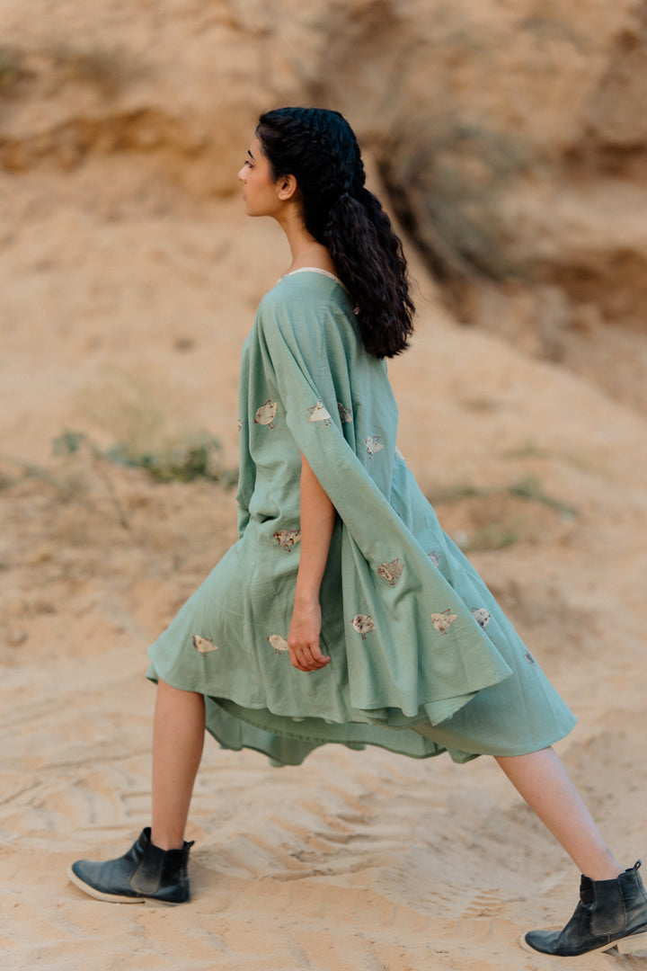 Mint Teresa Drape Dress