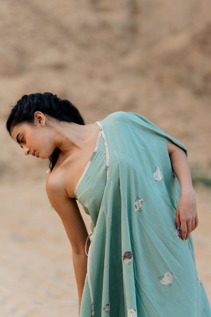 Mint Teresa Drape Dress