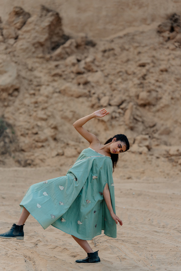 Mint Teresa Drape Dress