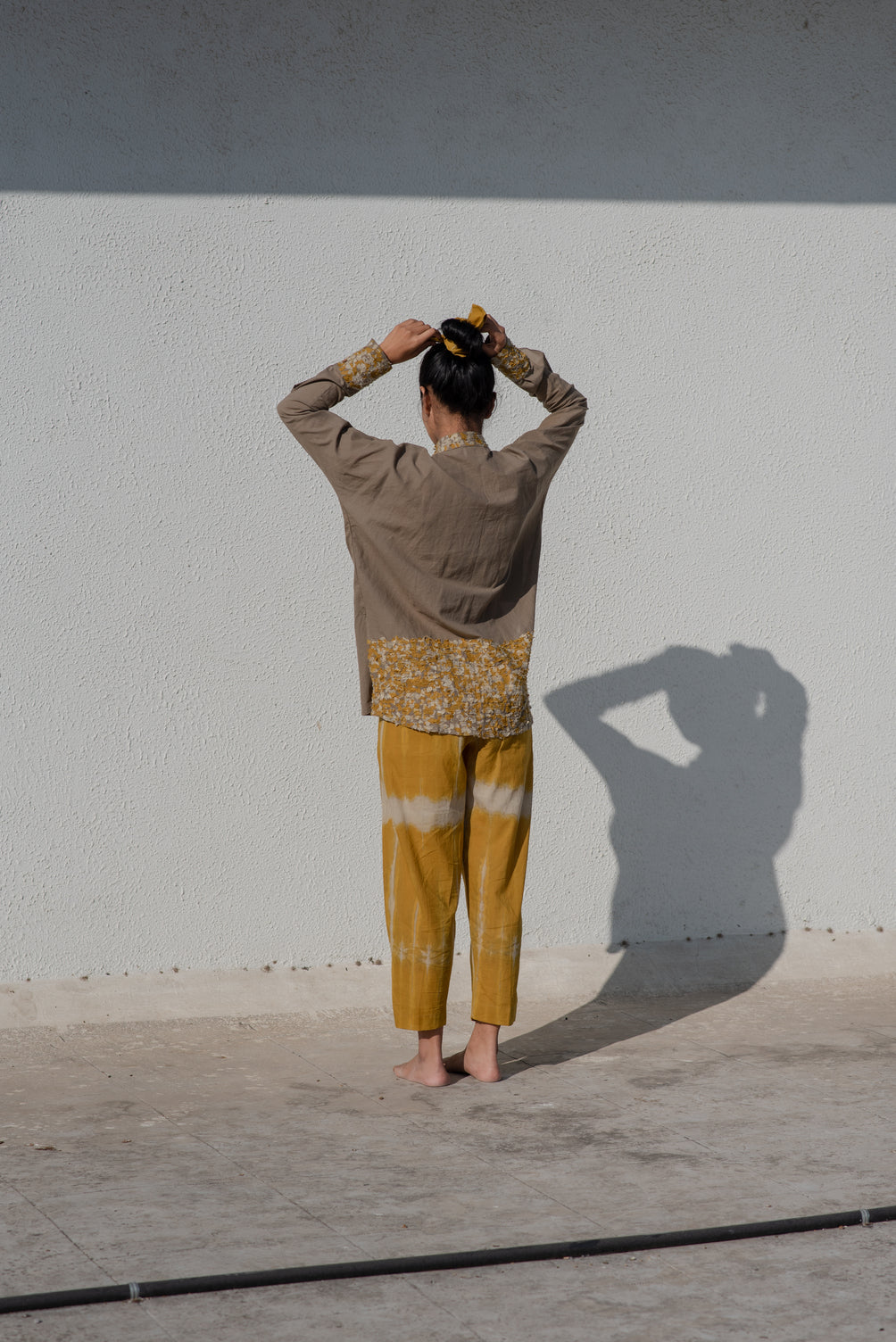 Fiza Yellow Chindi Top
