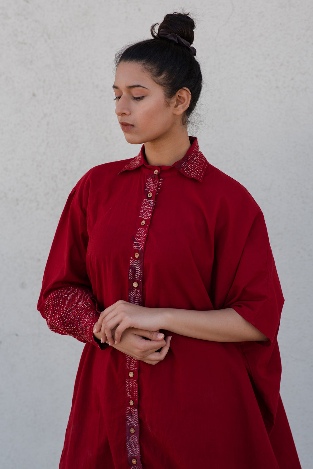Surkh Kantha Joda co-ord set