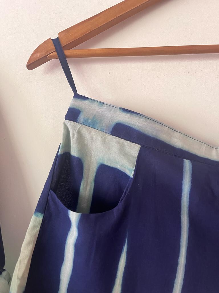 Desert Flora Set in Blue Shibori