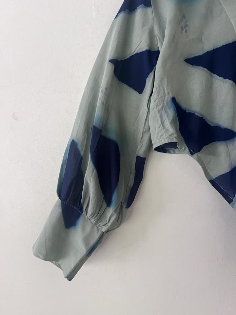 Myaan Amber set in Blue Shibori