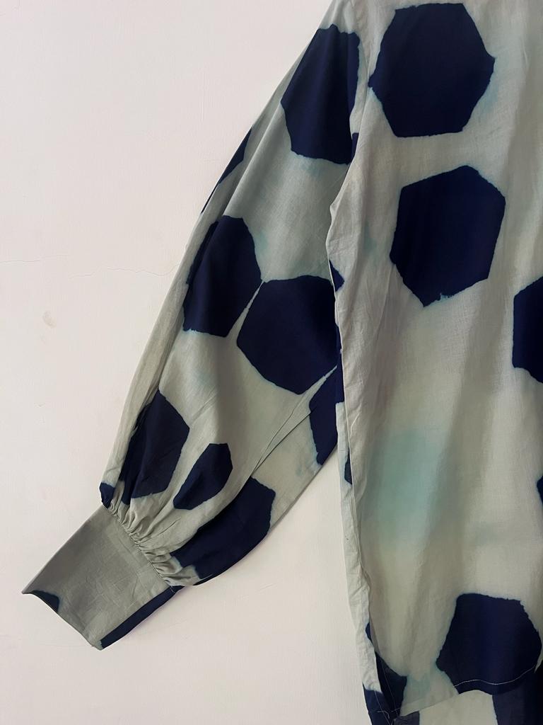 Desert Flora Set in Blue Shibori