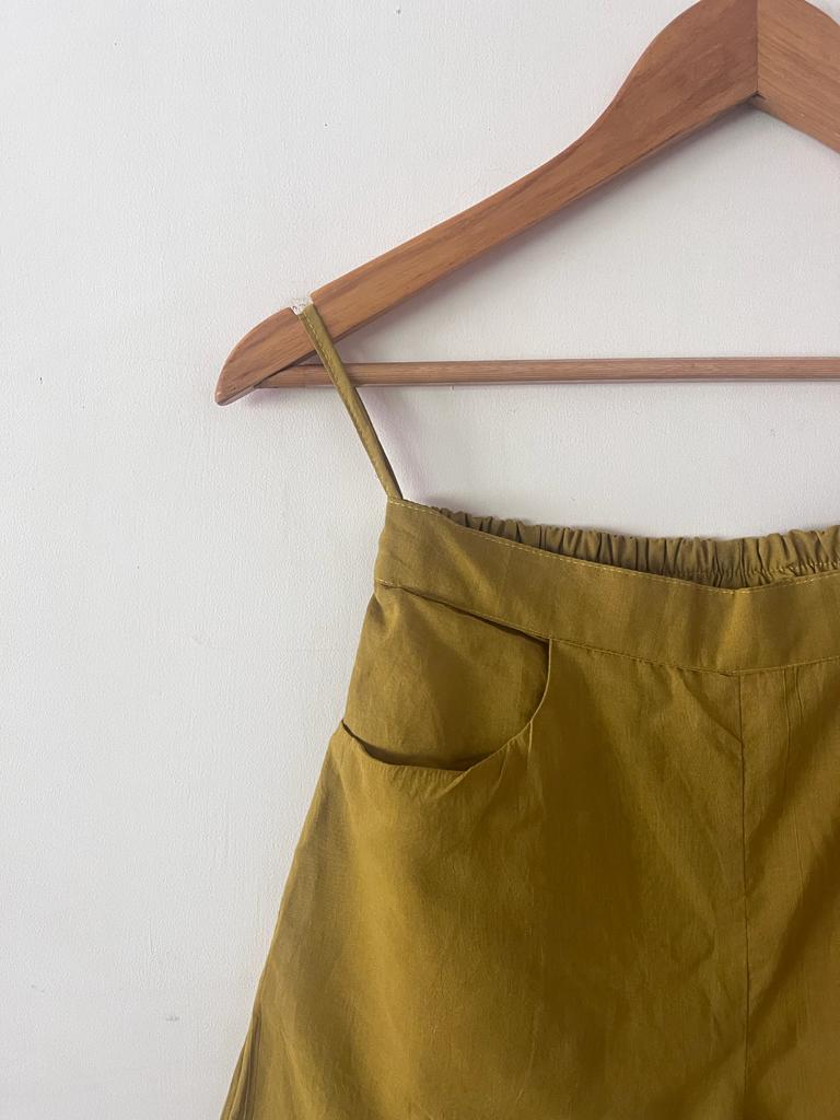 Shirt Set in Mustard Shibori