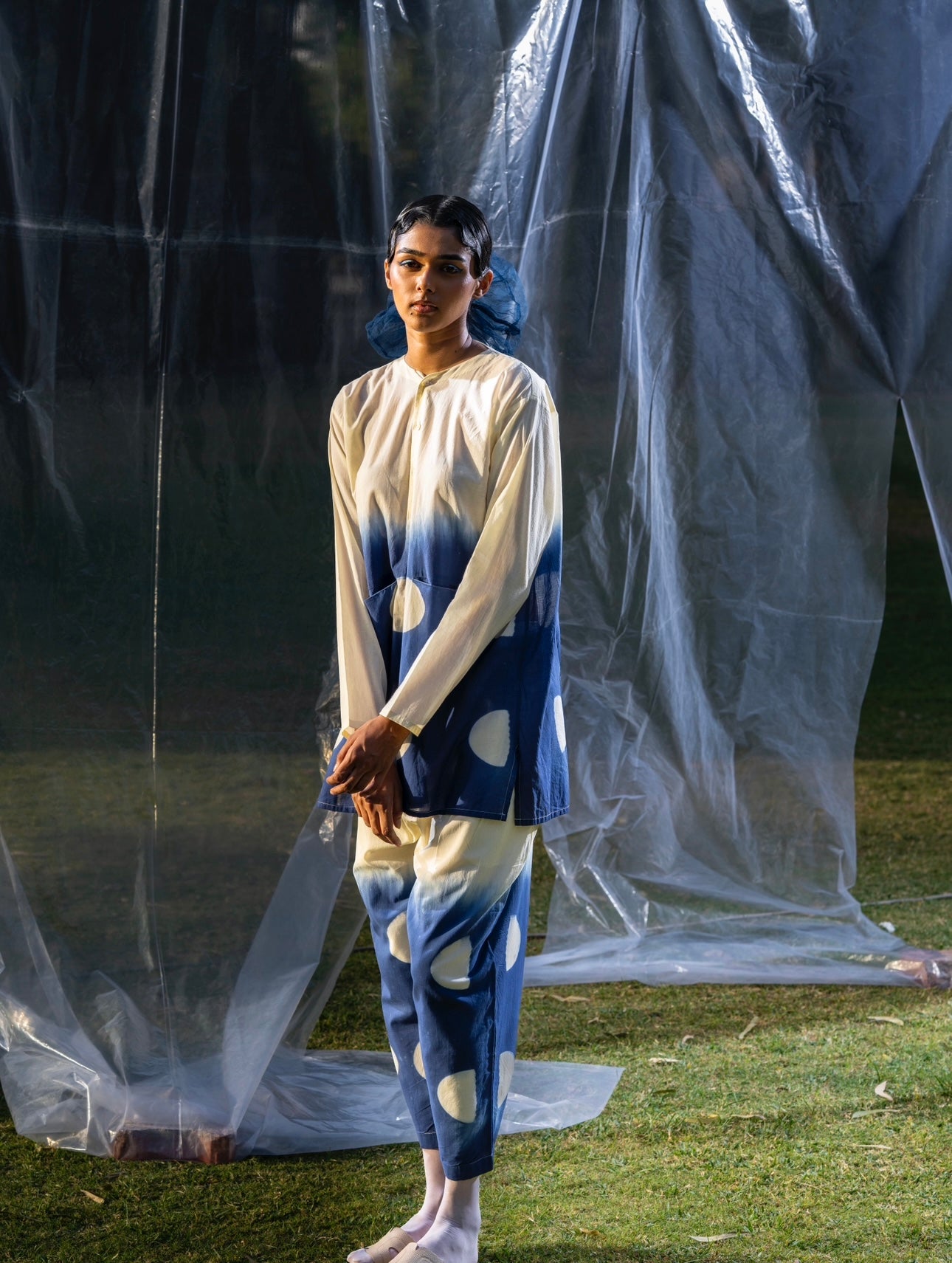 Half moon Shibori Set