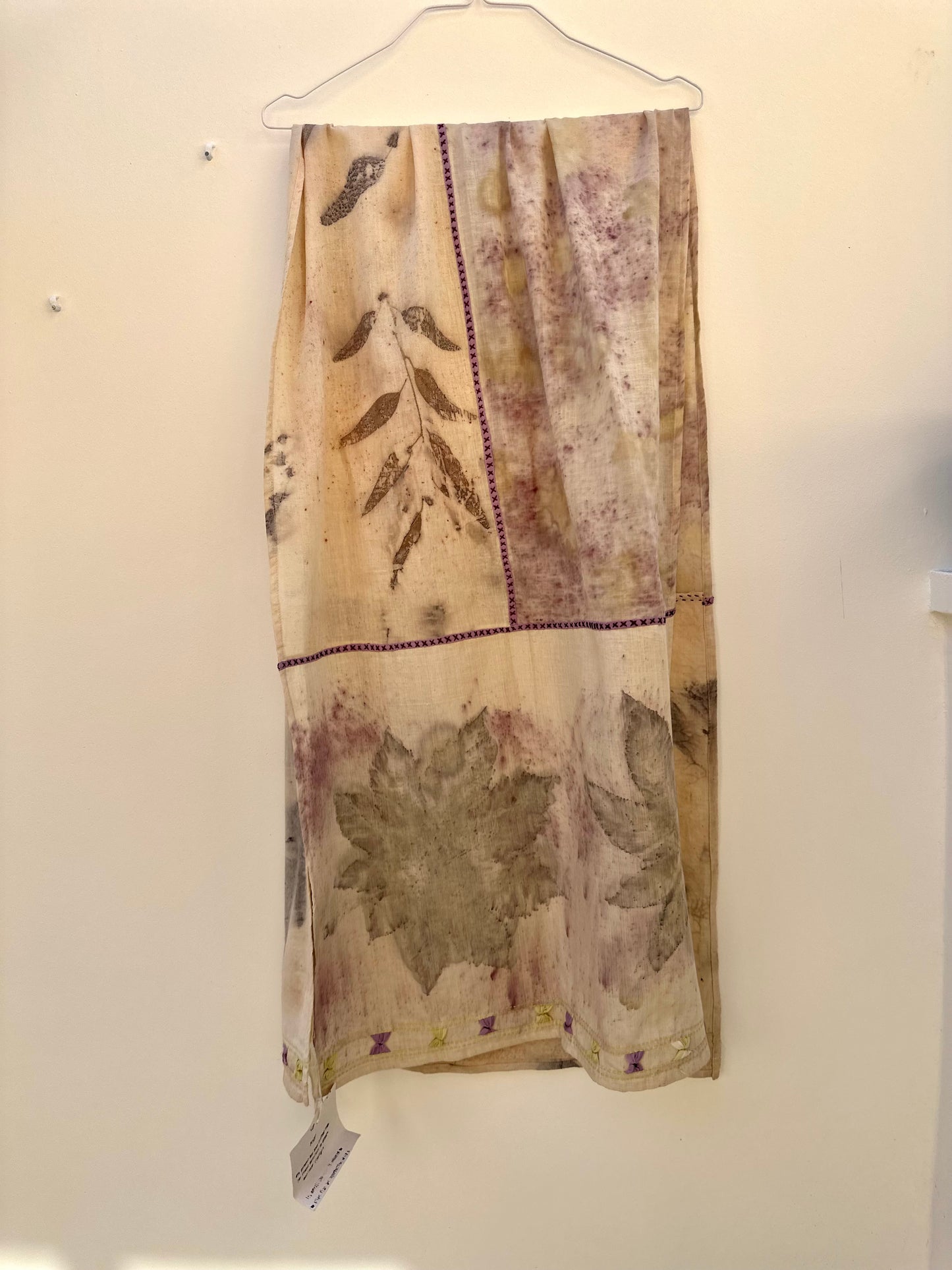 Eco dyed bow stole