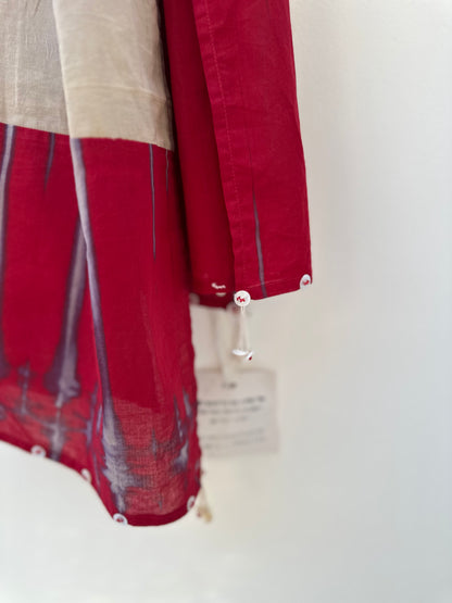 Crimson strip stole