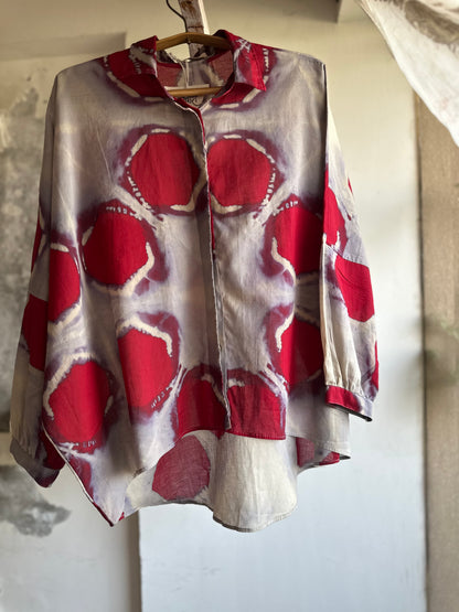 Hexa shibori shirt