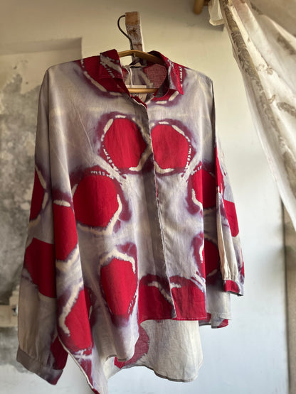 Hexa shibori shirt