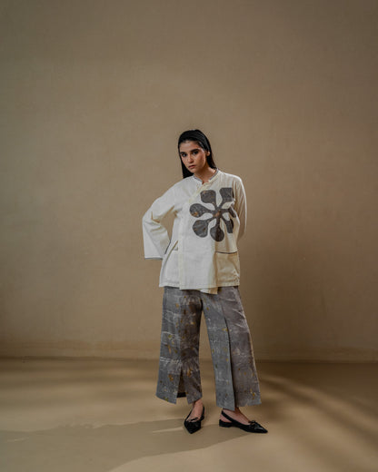 floral  angrakha applique