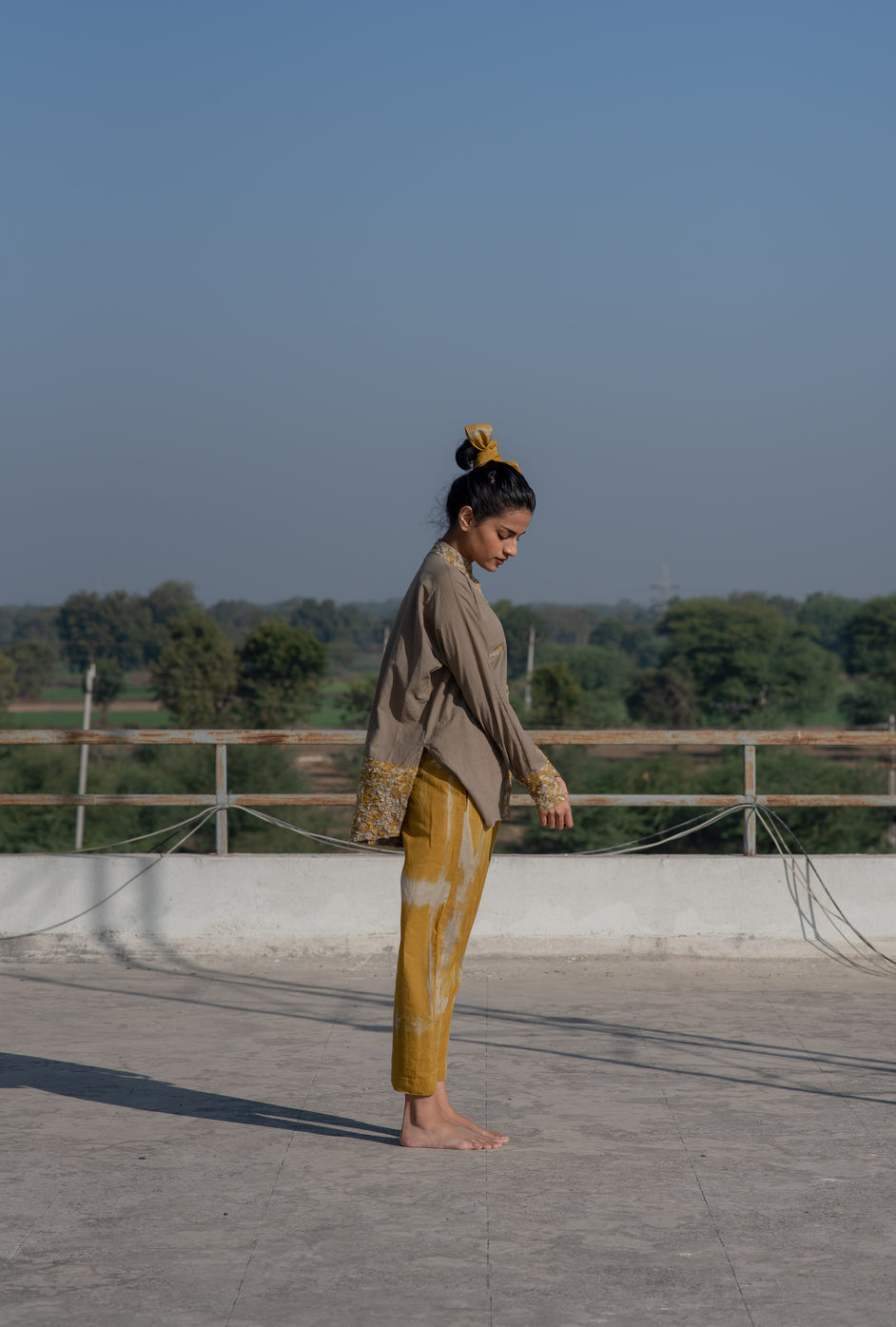 Fiza Yellow Chindi pants