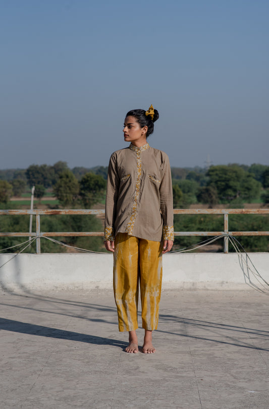 Fiza Yellow Chindi Co-ord Set